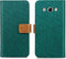 iMoshion Hoesje Geschikt voor Samsung Galaxy J5 (2016) Hoesje Met Pasjeshouder - iMoshion Luxe Canvas Bookcase - Groen