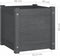 vidaXL - Plantenbakken - 2 - st - 40x40x40 - cm - massief - grenenhout - grijs