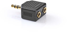Nedis CAGP22945BKG - 3.5mm stereo stekker - 2x 3.5mm stereo kontra stekker - Zwart