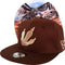 Capiche® Snapback Pet Heren – Argentavis – Bruin – Verstelbaar met Druksluiting – Sportcap – Baseball Cap – Mannen Cap – Dino Pet