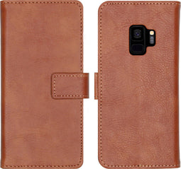 iMoshion Hoesje Geschikt voor Samsung Galaxy S9 Hoesje Met Pasjeshouder - iMoshion Luxe Bookcase - Bruin