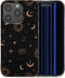 iMoshion Hoesje Geschikt voor iPhone 15 Pro Hoesje Siliconen - iMoshion Design hoesje - Zwart / Sky Black Transparent