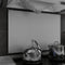 vidaXL - Spatscherm - keuken - 90x60 - cm - gehard - glas - wit