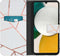 iMoshion Hoesje Geschikt voor Samsung Galaxy A34 (5G) Hoesje Met Pasjeshouder - iMoshion Design Softcase Bookcase - Wit / White Graphic
