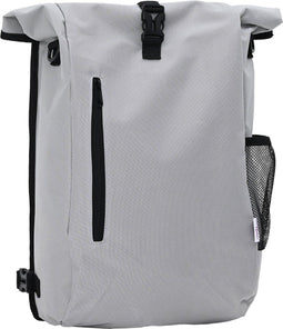 vidaXL - Fietstas - voor - Bagagedrager - 20 - L - Grijs - 31x13x58 - cm
