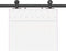 vidaXL - Doos - met - onderdelen - voor - schuifdeur - 152,5 - cm - staal - zwart