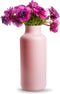 Jodeco Bloemenvaas Gigi - mat roze - eco glas - 14,5 x 35 cm - melkbus vaas