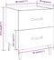 vidaXL - Nachtkastjes - 2 - st - 40x35x47,5 - cm - sonoma - eikenkleurig