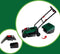 Klein Toys Bosch tuin grasmaaier - speelgoed - licht- en geluidseffecten - groen/rood