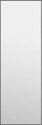 vidaXL - Deurspiegel - 40x100 - cm - glas - en - aluminium - zwart