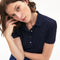 Lacoste Dames Poloshirt - Katoen - Parelmoeren knopen - Navy Blue - Maat 34