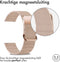 imoshion Magnetisch lederen bandje - Universeel 22 mm aansluiting - Beige