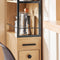 SoBuy NSR13-N - Keukenwagen - 3 Laden - Wood Composite - Naturel/Zwart