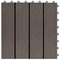 vidaXL - Terrastegels - 30x30 - cm - 1 - m² - HKC - donkerbruin - 11 - st