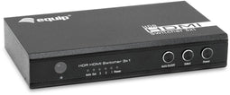 Equip 332725 - HDMI 2.0 Switch 3x1 - Inclusief afstandsbediening - Zwart