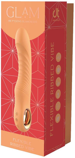 Glam - Flexibele geribbelde g-spotvibrator