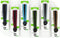 Triobinder Widek Eye 12/12mm met Zwarte stalen platen - 12 stuks assorti van 6 kleuren