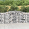 vidaXL - Schanskorven - 7 - st - gewelfd - 400x50x100/120 - cm - ijzer