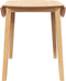 vidaXL - Eettafel - massief - hout - naturel - rubber