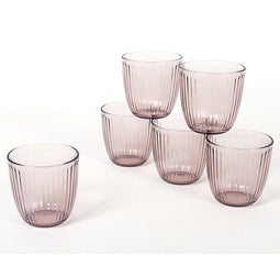 Bormioli Rocco Glazen Infinity Color - waterglazen 6 stuks 290ml roze
