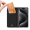 Dux Ducis - Geschikt voor iPhone 15 Pro - Slim bookcase hoesje - Zwart