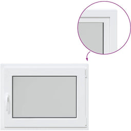 vidaXL - Kelderraam - "RISOR" - 80x50 - cm - draai-kiep - DIN - rechts - wit