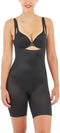 SPANXshape™ Thinstincts 2.0 - Invisible Open-Bust Mid-Thigh Bodysuit - Verstelbare bandjes - Zwart