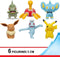 Pak 6 Pokémon-figuren - BANDAI - JW3614 - 5 cm - Pokémon Battles