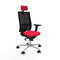 Piqueras y Crespo 2D086N2 - Bureaustoel - Hoofdsteun en verstelbare hoogte - Rood