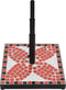 vidaXL - Parasolvoet - vierkant - 12 - kg - terracottakleurig - wit