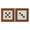 Schilderij Home ESPRIT Wit Bruin Beige Modern Stads 50 x 3 x 50 cm (2 Stuks)