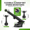 iSetchi GripGo - Telefoonhouder Auto - Qi Draadloze Oplader 15 Watt - Zwart