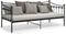 vidaXL - Slaapbank - metaal - zwart - 90x200 - cm