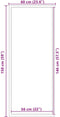 vidaXL - Deurmat - 60x150 - cm - zwart