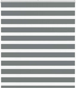 vidaXL - Zebra - rolgordijn - 105x150 - cm - stofbreedte - 100,9 - cm - donkergrijs