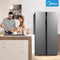 Midea MERS530FGE02 - Amerikaanse Koelkast - 548 Liter RVS