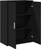 vidaXL - Sideboard - Zwart - Eiken - 60x31x84 - cm - MDF