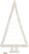 J-Line decoratie Kerstboom Touw - imitatiebont/hout - wit - large