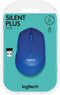 Logitech M330 Silent Plus - Draadloze Muis - 90% stiller - Blauw