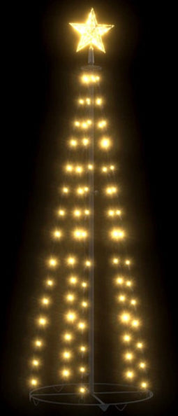 vidaXL - Kegelkerstboom - 84 - warmwitte - LED's - 50x150 - cm