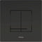 Wisa XS - Bedieningspaneel closet/urinoir - Tweeknops - Zwart (1 stuk)
