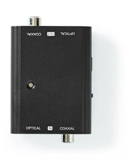 Nedis Digital audio-omvormer - Bi-directioneel Toslink - Coaxiaal naar optisch en vice versa - 23mm hoog