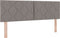 vidaXL - Hoofdbord - met - Diamantblokjes - Design - Taupe - 160 - cm - Stof