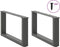 vidaXL - Salontafelpoten - 2 - st - U-vormig - 60x(30-31) - cm - staal - antraciet