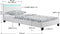 Juskys Verona - Gestoffeerd Bed - LED Verlichting - Wit - 90 x 200 cm