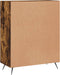vidaXL - Dressoir - 69,5x34x90 - cm - bewerkt - hout - gerookt - eikenkleurig