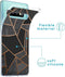 iMoshion Hoesje Geschikt voor Samsung Galaxy S10 Hoesje Siliconen - iMoshion Design hoesje - Zwart / Meerkleurig / Goud / Black Graphic