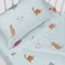 Set beddengoed HappyFriday HF Mini Dinosaur Multicolour Wieg voor baby's 2 Onderdelen