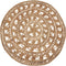 KERER - Vloerkleed - Beige - 140 cm - Jute