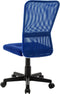 vidaXL - Kantoorstoel - 44x52x100 - cm - mesh - stof - blauw